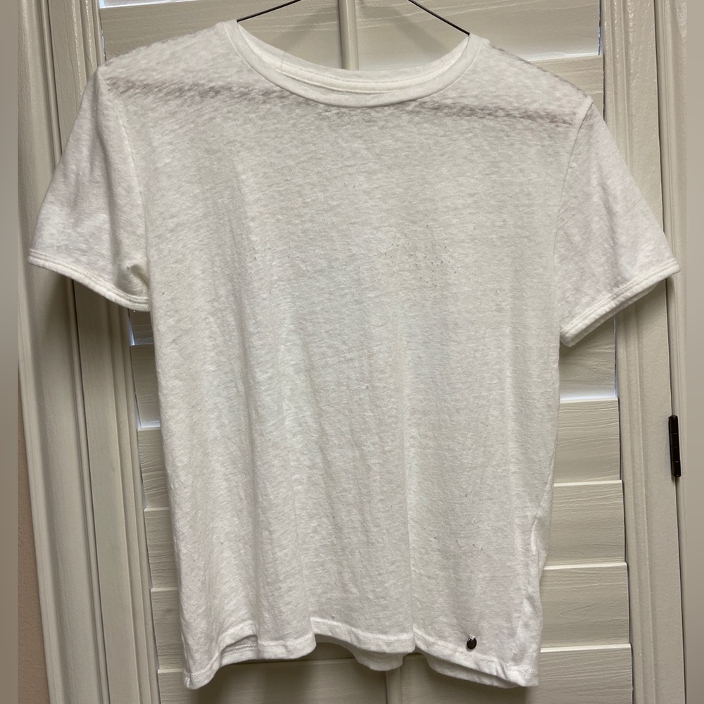 Abercrombie White Essentials Short Sleeve Tee - Size S
